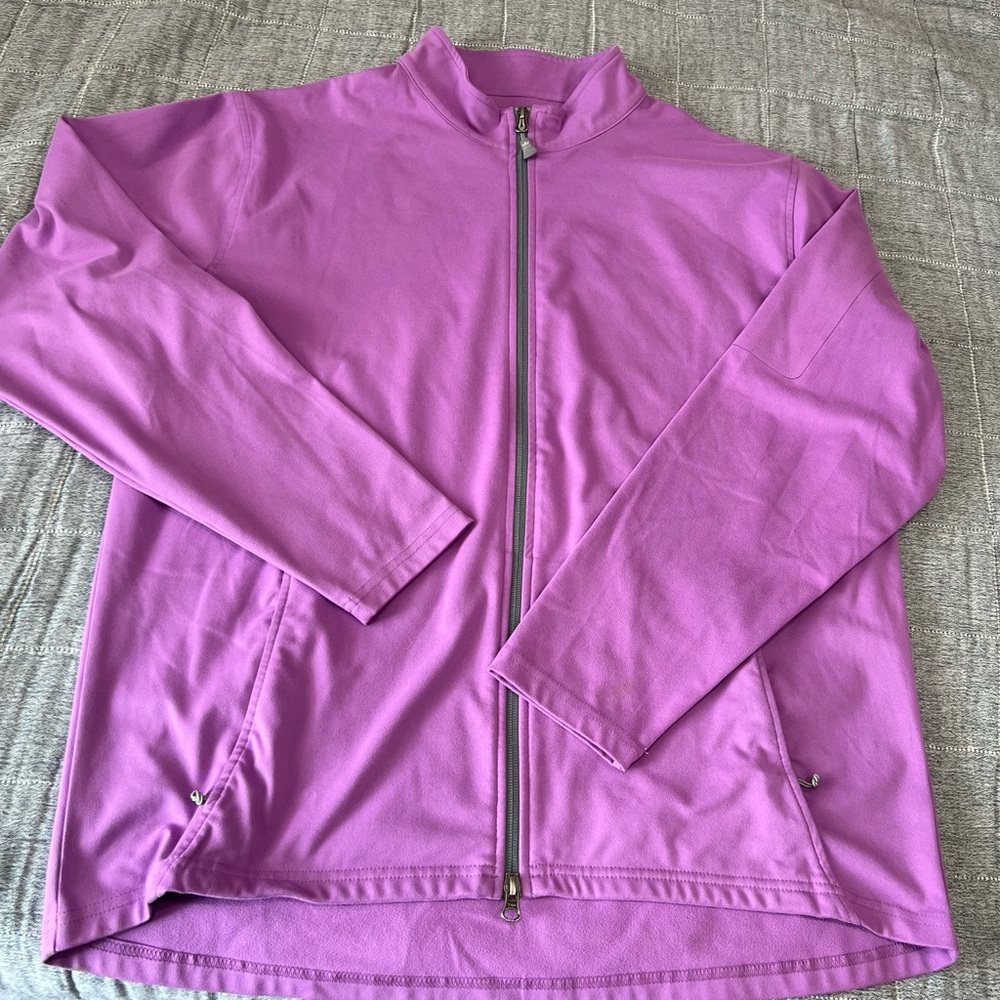 Peter Millar Men Violet Fleece Jacket Element 4 W… - image 5